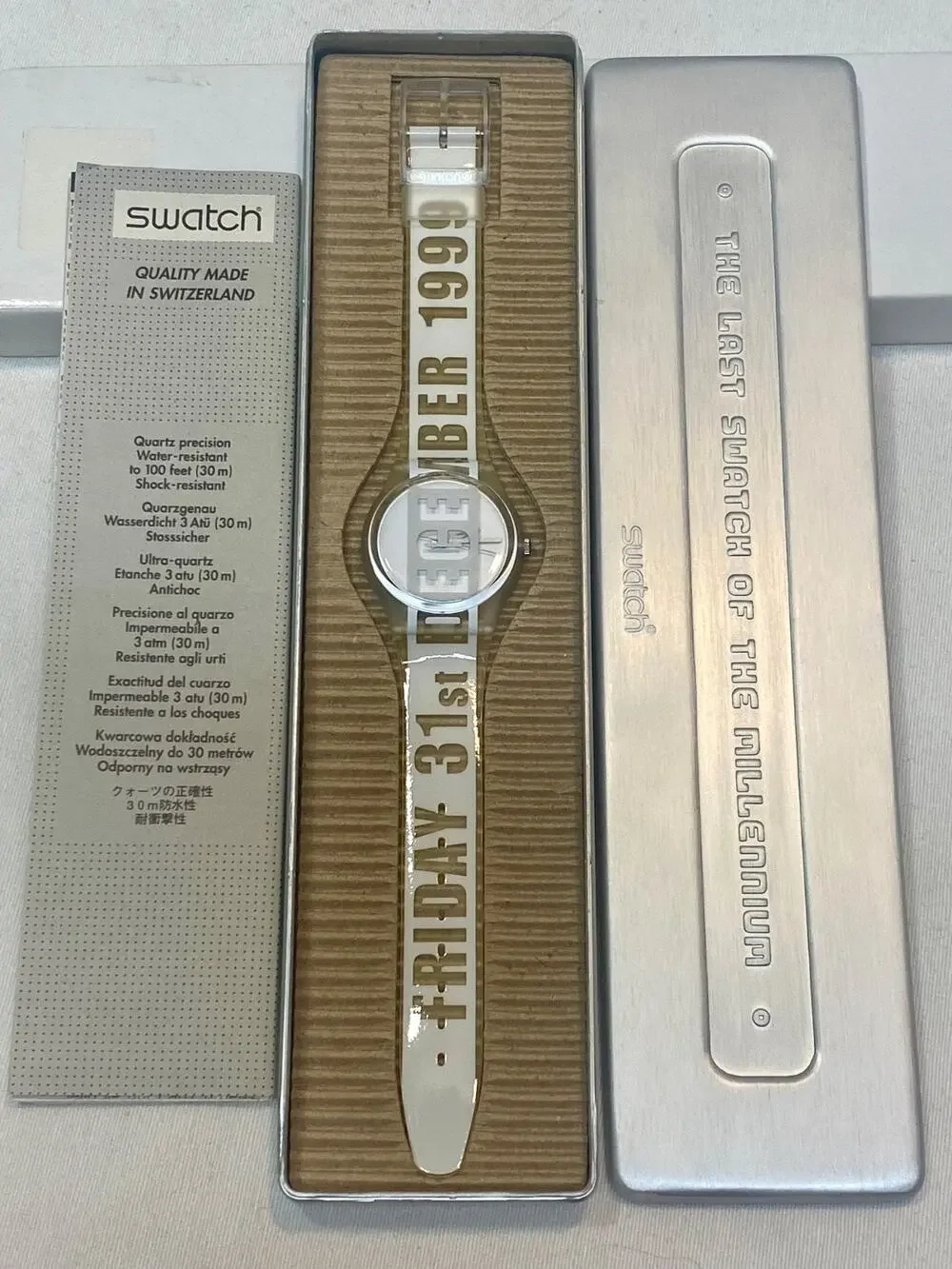 1999 Swatch GK302 “Last Swatch of the Millennium” – Vintage Watch in Alloy Case